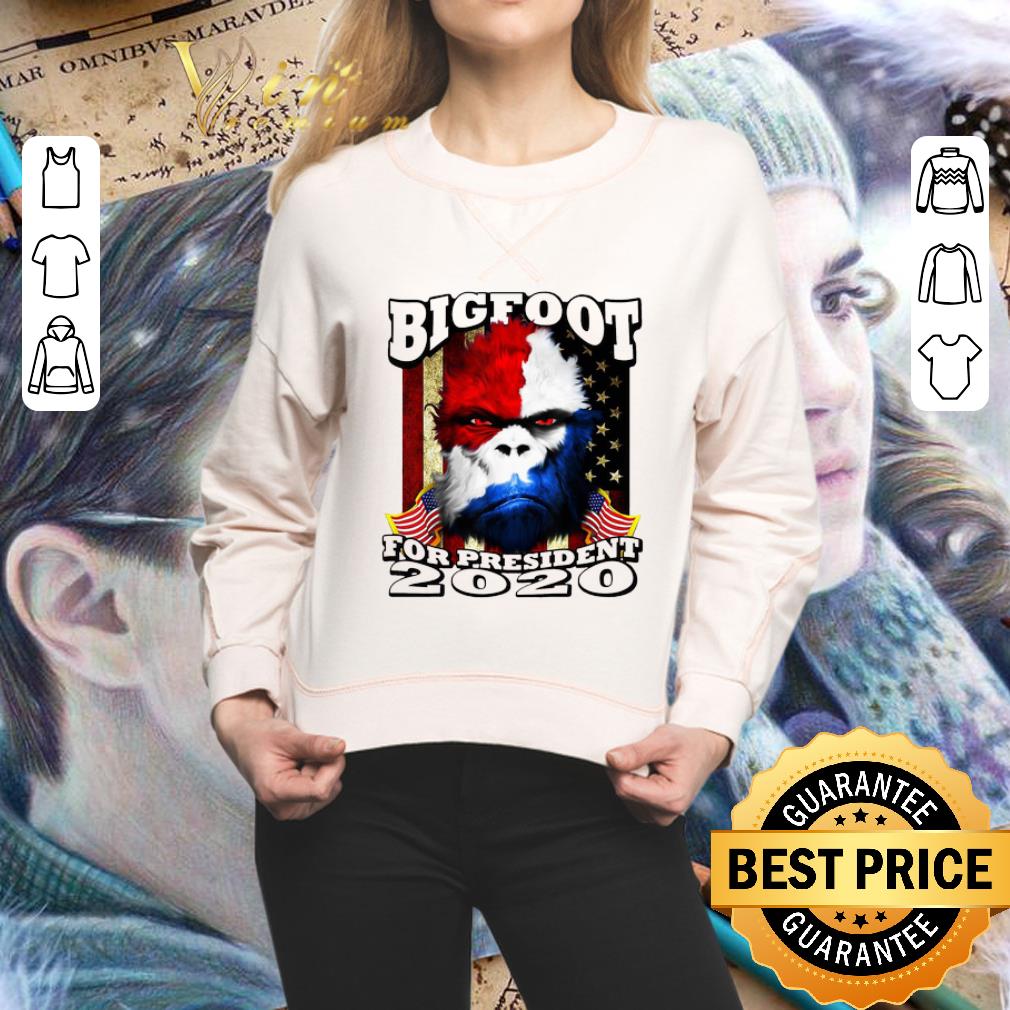 Top Bigfoot For President 2020 American flag shirt 2 Top Bigfoot For President 2020 American flag shirt 2