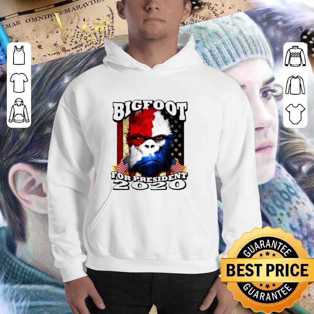 Top Bigfoot For President 2020 American flag shirt 3 Top Bigfoot For President 2020 American flag shirt 3
