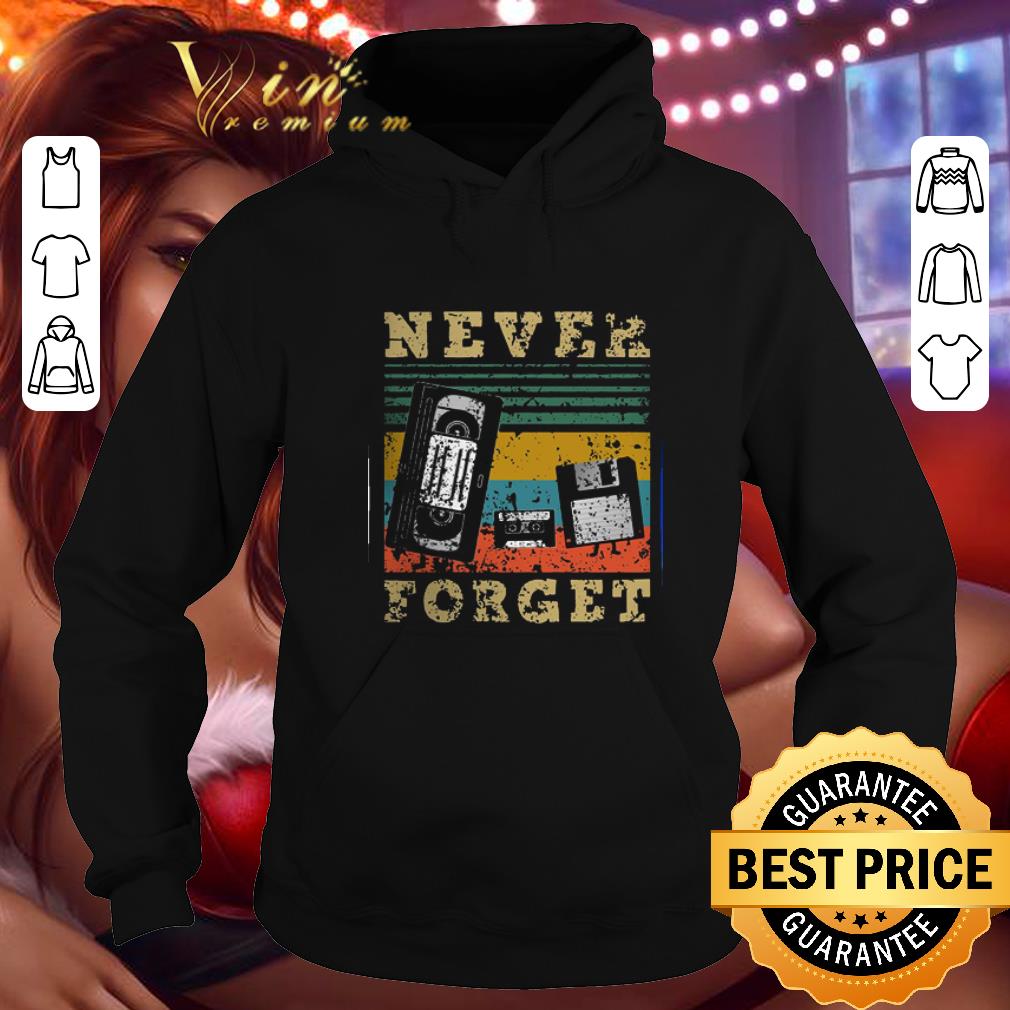 Top Cassette Tape Never Forget Vintage shirt