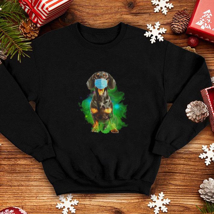 Top Dachshund face mask Corona shirt 10 Top Dachshund face mask Corona shirt
