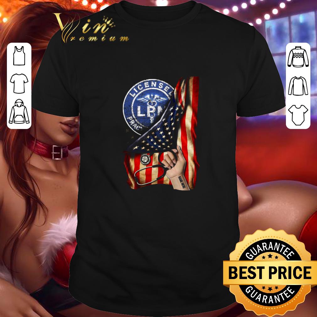Top Licensed Practical Nurse Logo American Flag shirt 7