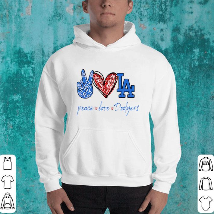 Top Peace love Dodgers logo shirt 10 Top Peace love Dodgers logo shirt