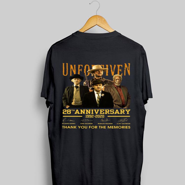 Unforgiven 28th anniversary 1992 2020 thank you for the memories signatures shirt 9