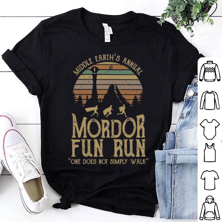 Vintage Middle Earth's Annual Mordor Fun Run shirt 8