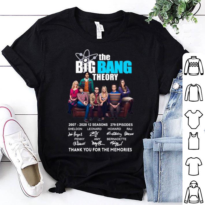 The Bigbang Theory Thank You For The Memories Signatures shirt 9