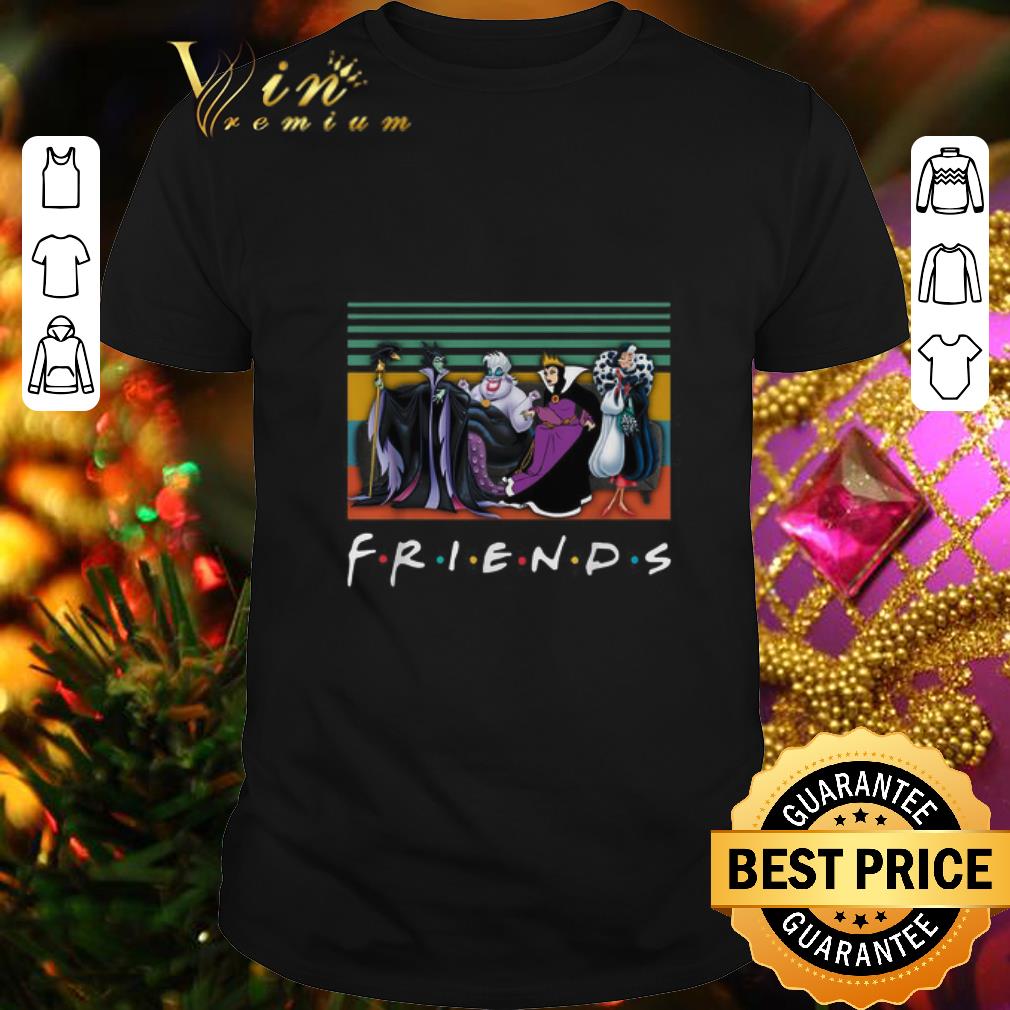 Funny Disney Villains Characters Friends Vintage shirt 7
