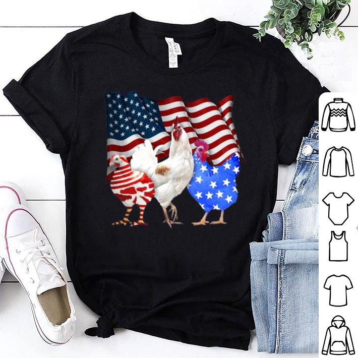 Chicken American Flag shirt 9