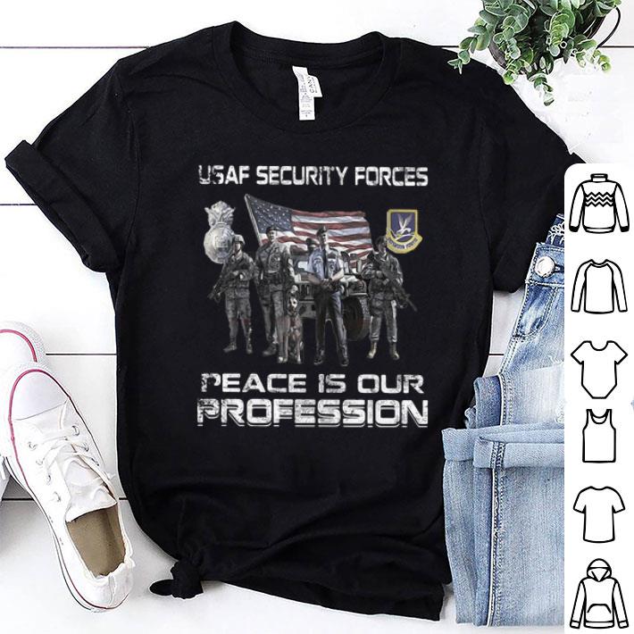 Usaf Security Force Peace Is Our Profession American Flag shirt 8