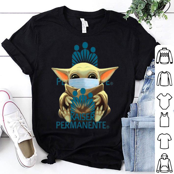 Star Wars Baby Yoda Mask Hug Kaiser Permanente Covid-19 shirt 8
