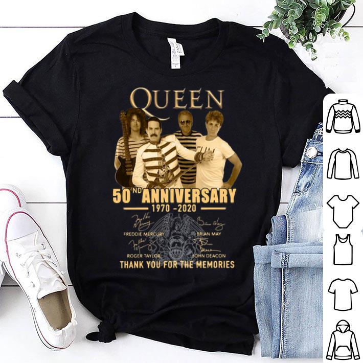 Queen 50th Anniversary 1970 2020 Thank You For The Memories shirt 9