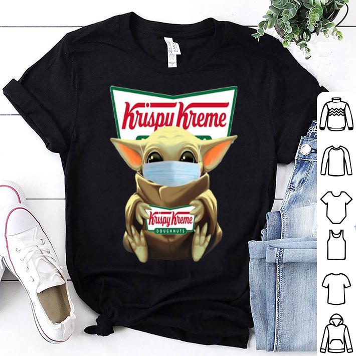 Star Wars Baby Yoda Face Mask Hug Krispy Kreme shirt 9