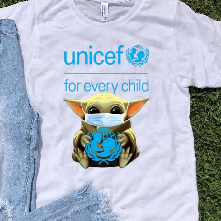 Star Wars Baby Yoda Mask Hug Unicef For Every Child shirt 8