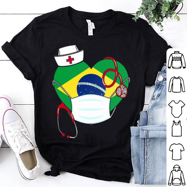 Brazil Nurse Heart Stethoscope shirt 9