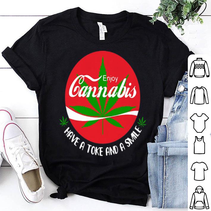 Enjoy Cannabis Have A Toke And A Smile Coca Cola shirt 9