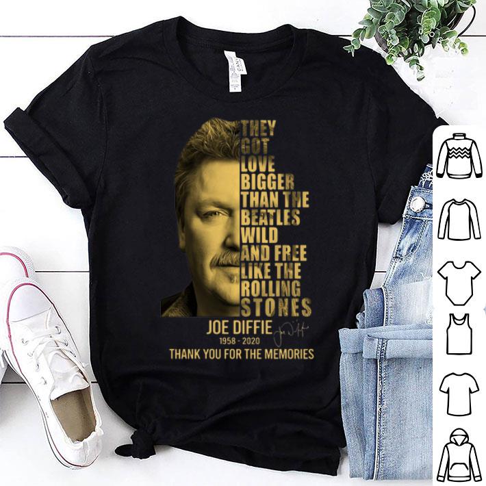 Joe Diffie The Rolling Stones Thank You For The Memories Signature shirt 8