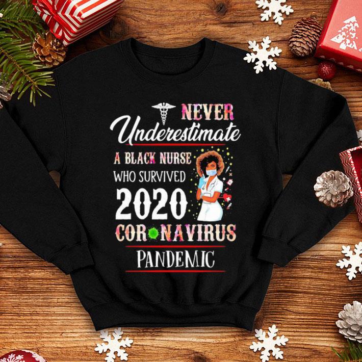 Never Underestimate A Black Nurse Who Survived 2020 Coronavirus Pandemic shirt 12 Never Underestimate A Black Nurse Who Survived 2020 Coronavirus Pandemic shirt
