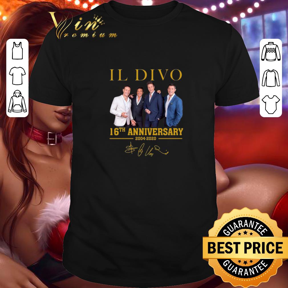 Original IL Divo 16th Anniversary 2004-2020 Signature shirt 7