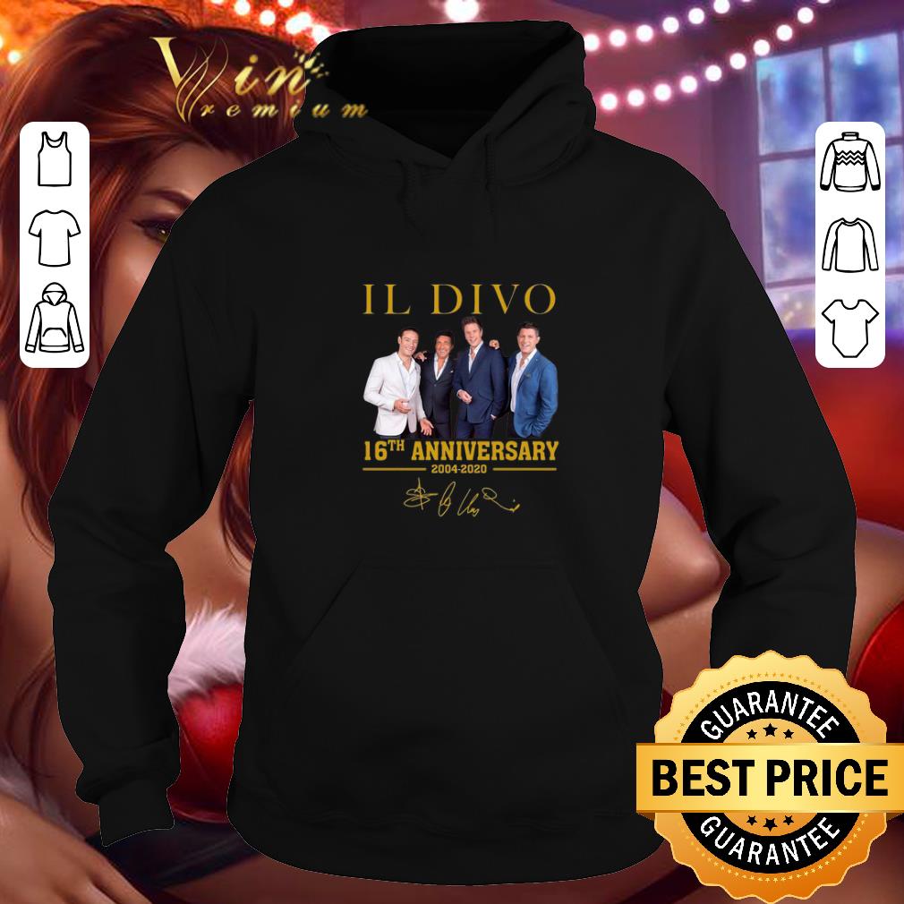 Original IL Divo 16th Anniversary 2004-2020 Signature shirt