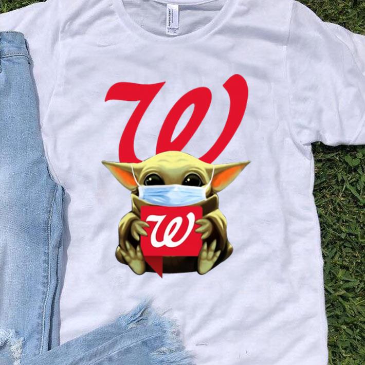 Star Wars Baby Yoda Mask Hug Walgreens Covid-19 shirt 9