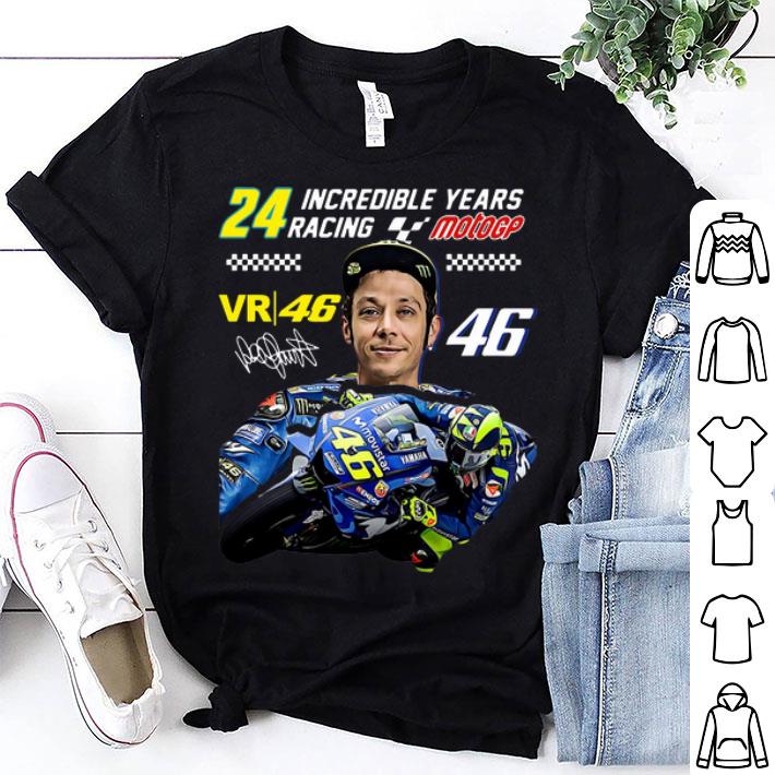 Valentino Rossi 24 Incredible Years Racing MotoGP Signature shirt 9