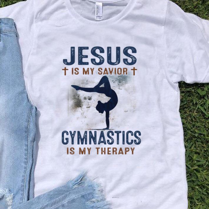 Jesus Is My Savior Gymnastics Is My Therapy shirt 9