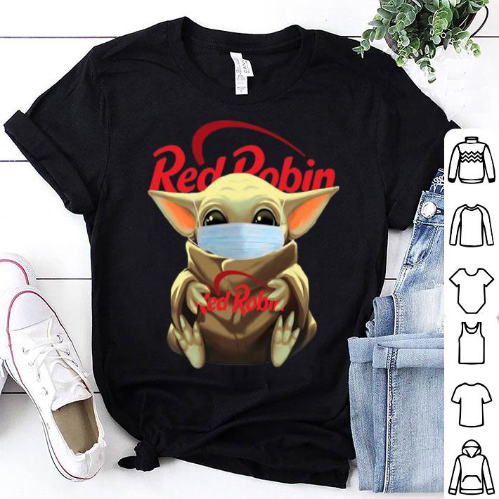 Star Wars Baby Yoda Face Mask Hug Red Robin Coronavirus shirt 8