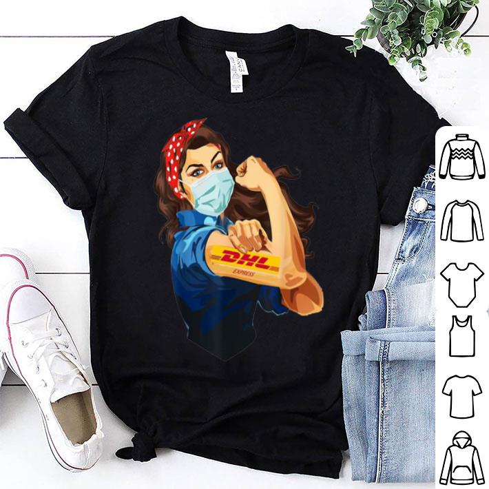 Strong Woman Mask Tattoo DHL Express shirt 9
