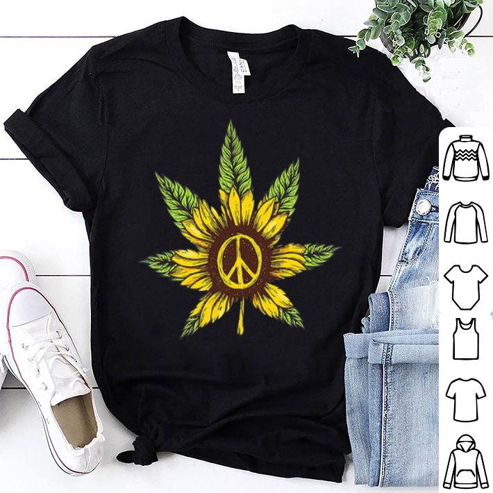 Marijuana Sunflower Hippie shirt 8