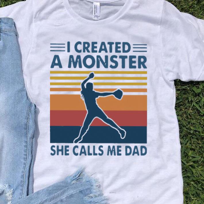 Vintage I Created A Monster She Calls Me Dad shirt 8