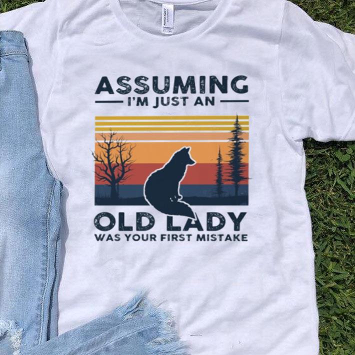 Vintage Fox Assuming I’m Just An Old Lady Was Your First Mistake shirt 8