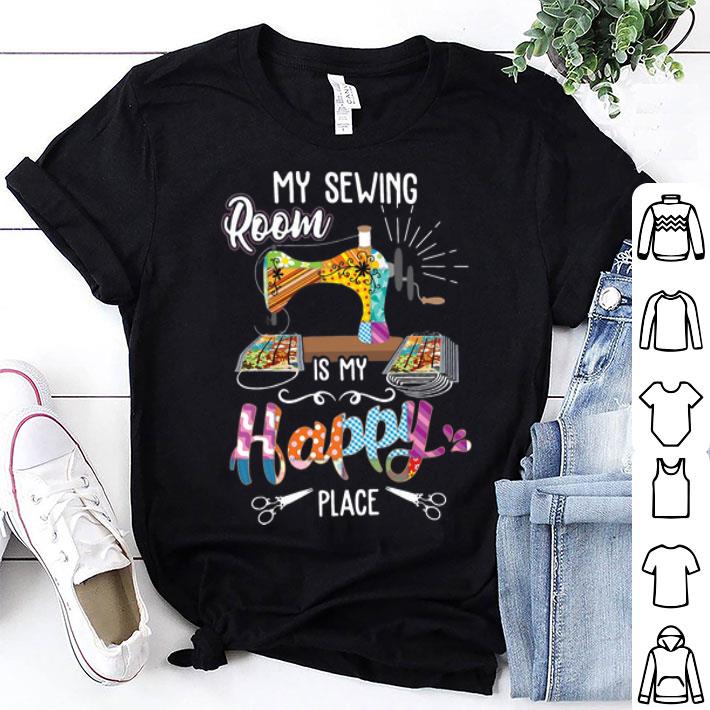 My Sewing Room Is My Happy Place Covid-19 shirt 9