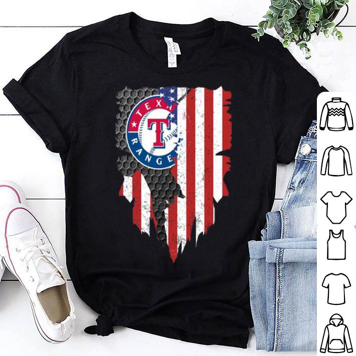 Texas Rangers Blood Inside American Flag shirt 8