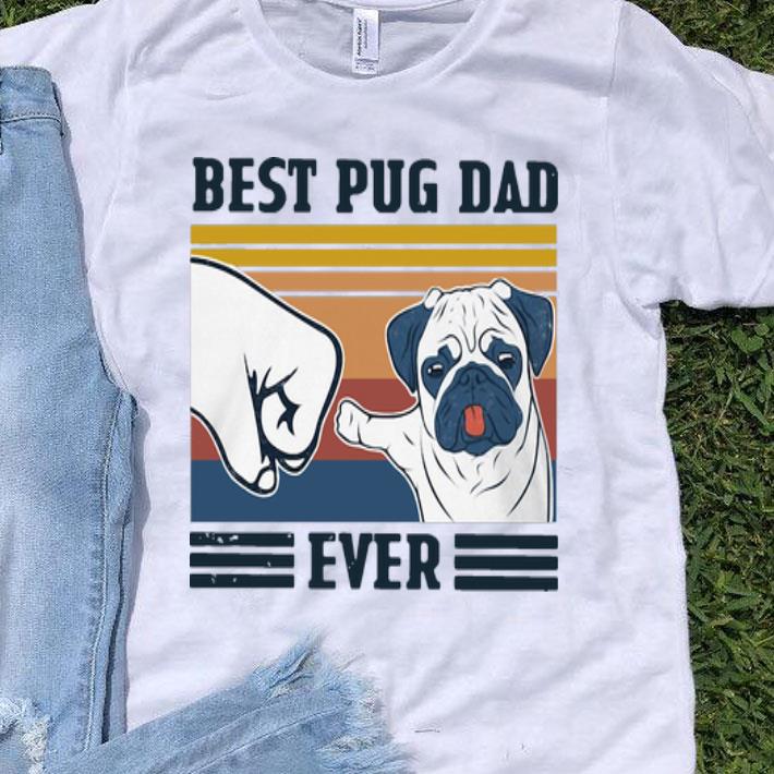 Vintage Best Pug Dad Ever Father's Day shirt 9