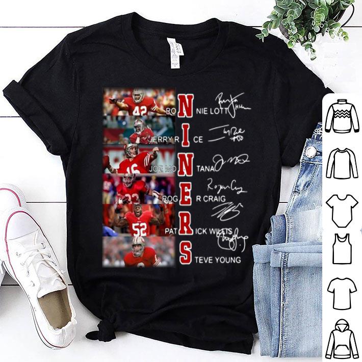 Niners Ronnie Lott Jerry Rice Joe Montana Signatures shirt 8