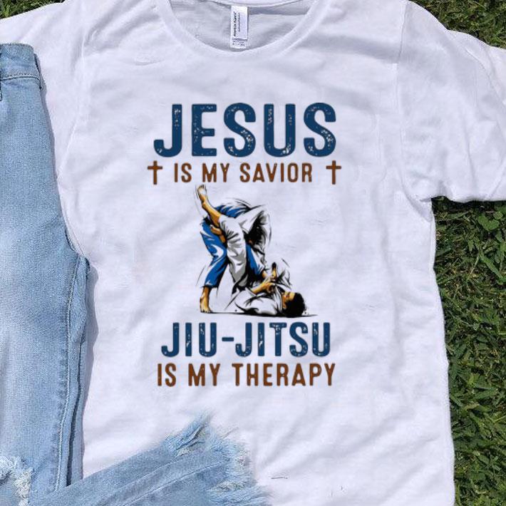Jiu-jitsu Is My Therapy Jesus Is My Savior shirt 8
