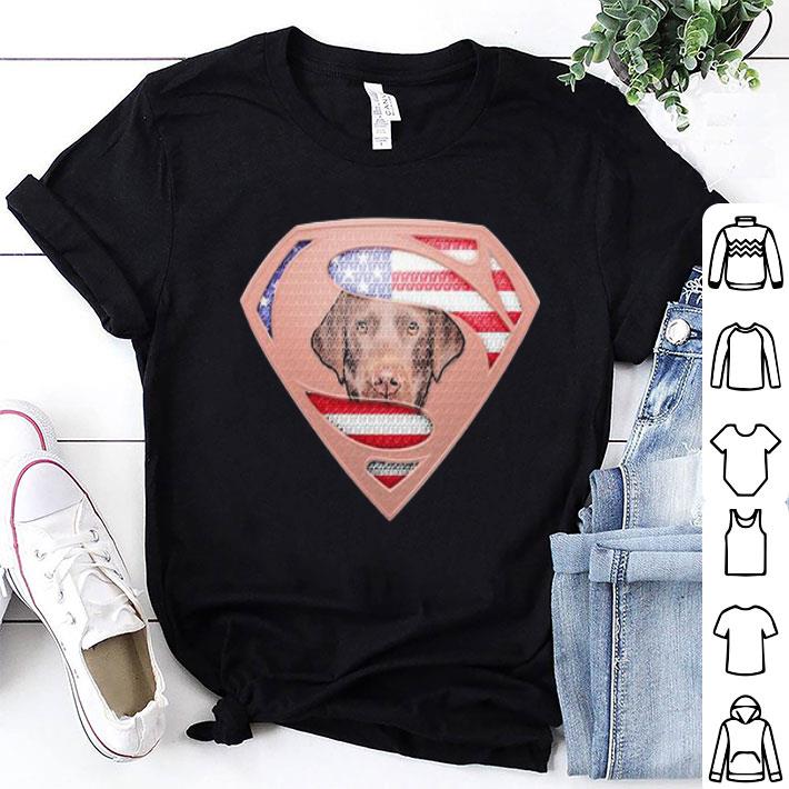 Superman American Flag Labrador Retriever shirt 9