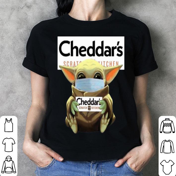 Star Wars Baby Yoda Mask Hug Cheddar's Covid-19 shirt 3 Star Wars Baby Yoda Mask Hug Cheddar's Covid-19 shirt 3