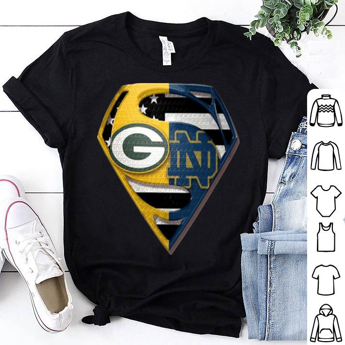 Superman Green Bay Packers And Notre Dame Fighting shirt 9
