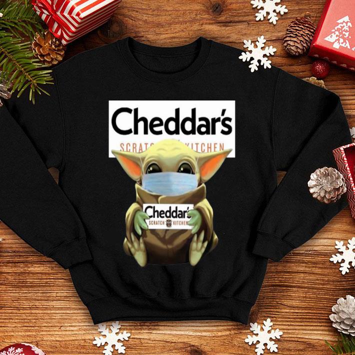 Star Wars Baby Yoda Mask Hug Cheddar's Covid-19 shirt 4 Star Wars Baby Yoda Mask Hug Cheddar's Covid-19 shirt 4