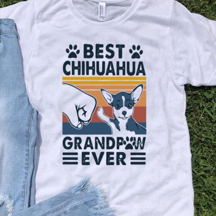 Vintage Best Chihuahua Grandpaw Ever Father's Day shirt 9