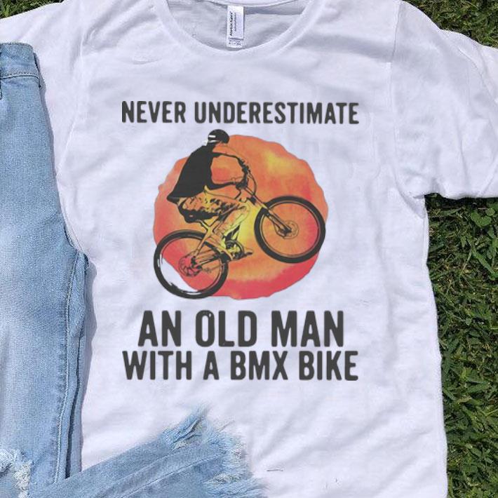 Never Underestimate An Old Man With A BMX Bike shirt 8