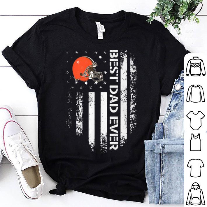 Cleveland Browns Best Dad Ever American Flag Father's Day shirt 9