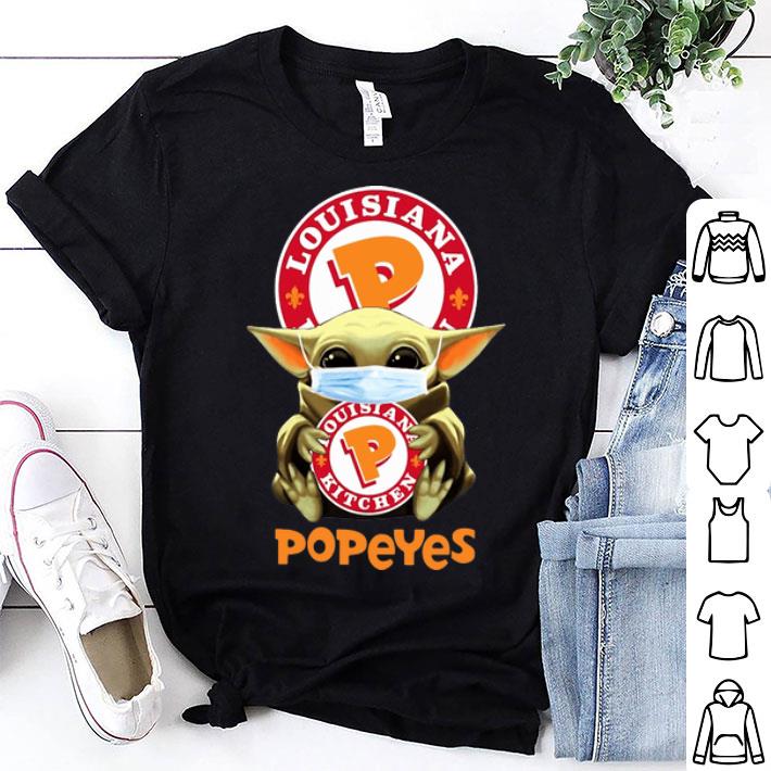 Star Wars Baby Yoda Mask Popeyes Louisiana Kitchen Covid-19 shirt 8