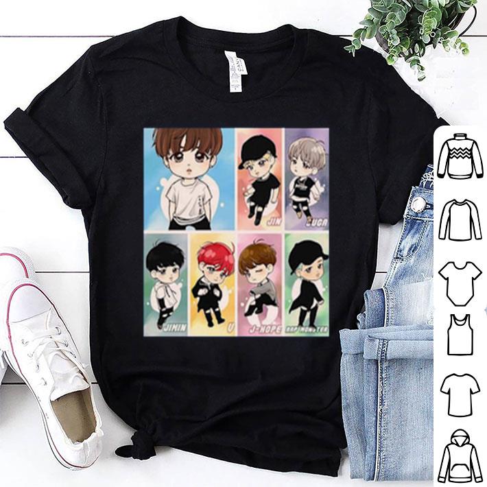 BTS Band Chibi Member shirt 8