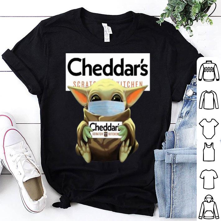 Star Wars Baby Yoda Mask Hug Cheddar's Covid-19 shirt 8