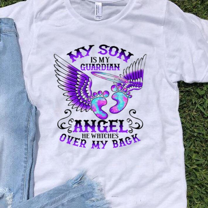 Wing My Son Is My Guardian Angel He Watches Over My Back shirt 9