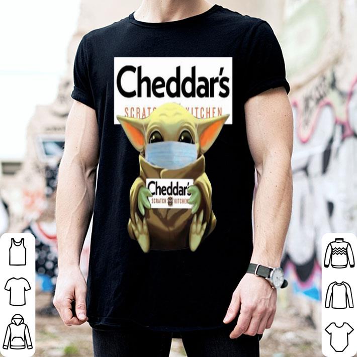 Star Wars Baby Yoda Mask Hug Cheddar's Covid-19 shirt 2 Star Wars Baby Yoda Mask Hug Cheddar's Covid-19 shirt 2