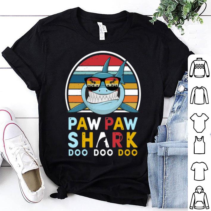 Vintage Paw Paw Shark Doo Doo Doo Father's Day shirt 8