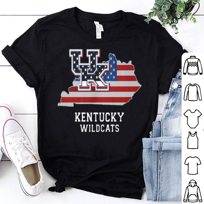 Kentucky Wildcats Map American Flag shirt 9