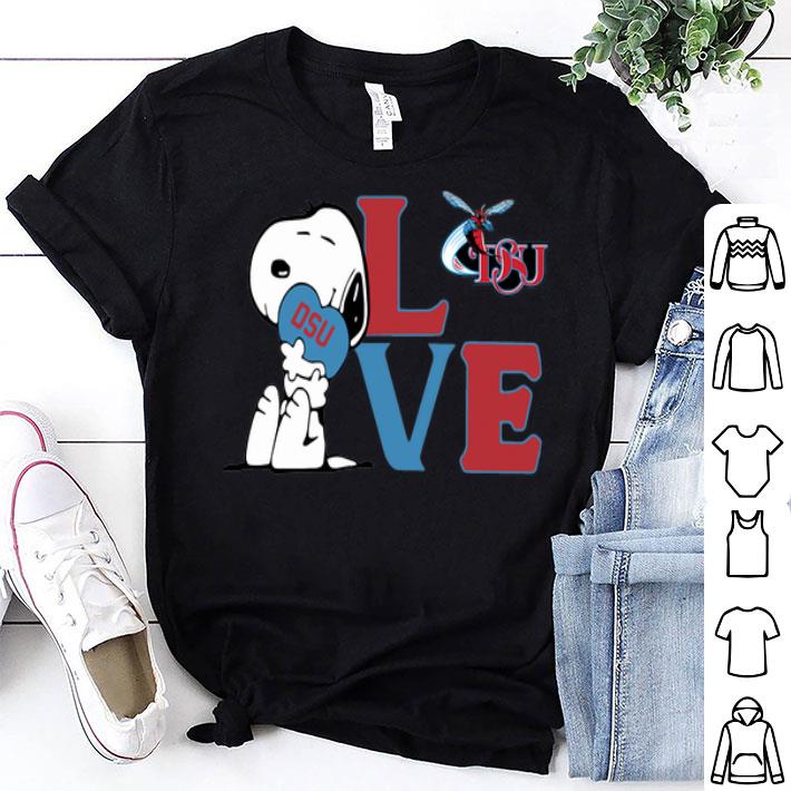 Snoopy Love DSU Heart Delaware State University shirt, hoodie, sweater ...